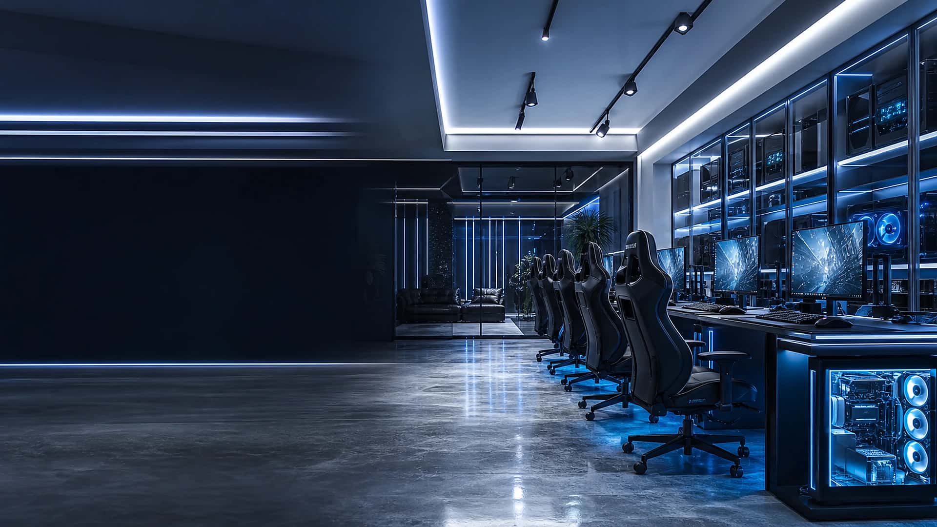 Không gian phòng máy Cyber Gaming hiện đại tại Đà Nẵng