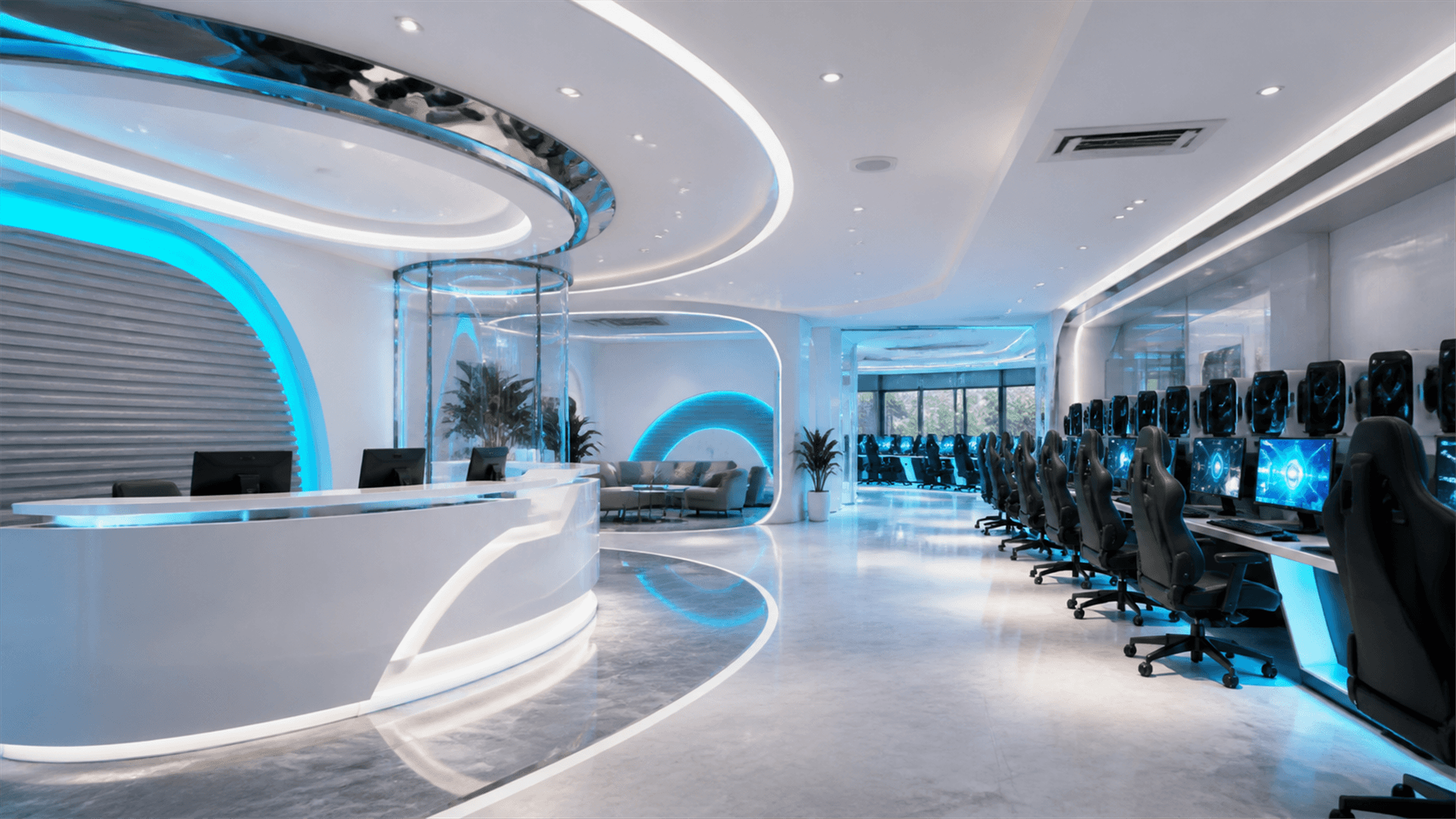 Minh họa bài viết Xu hướng thiết kế cyber gaming hiện đại