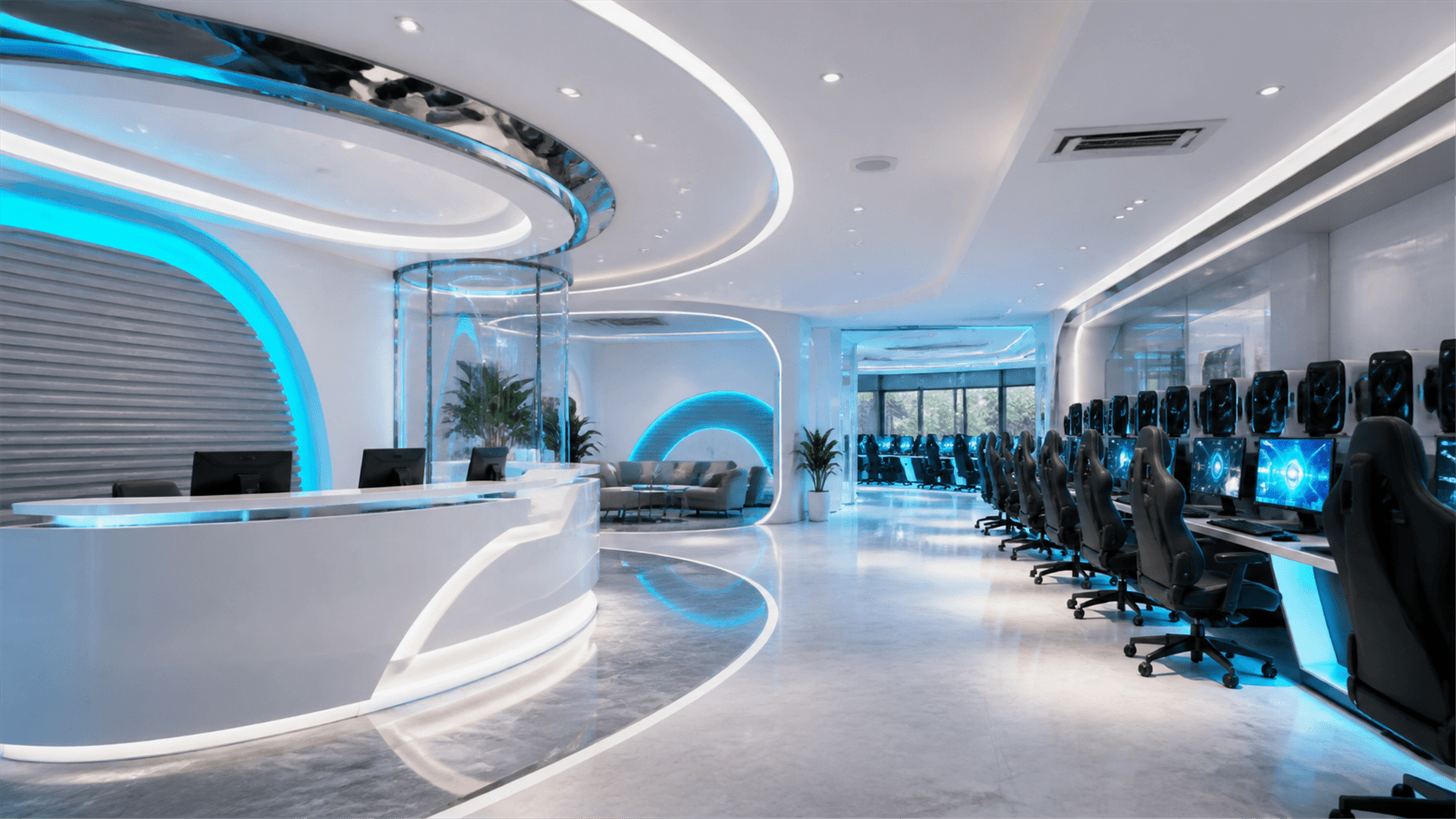 Minh họa bài viết Xu hướng thiết kế cyber gaming hiện đại